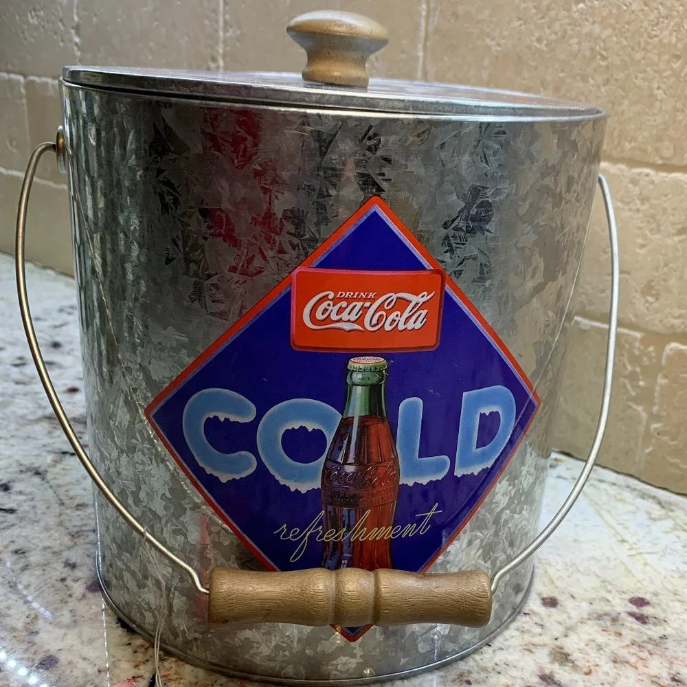Coca-Cola COKE Ice Bucket Galvanized